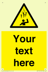 Custom Falling Ice sign